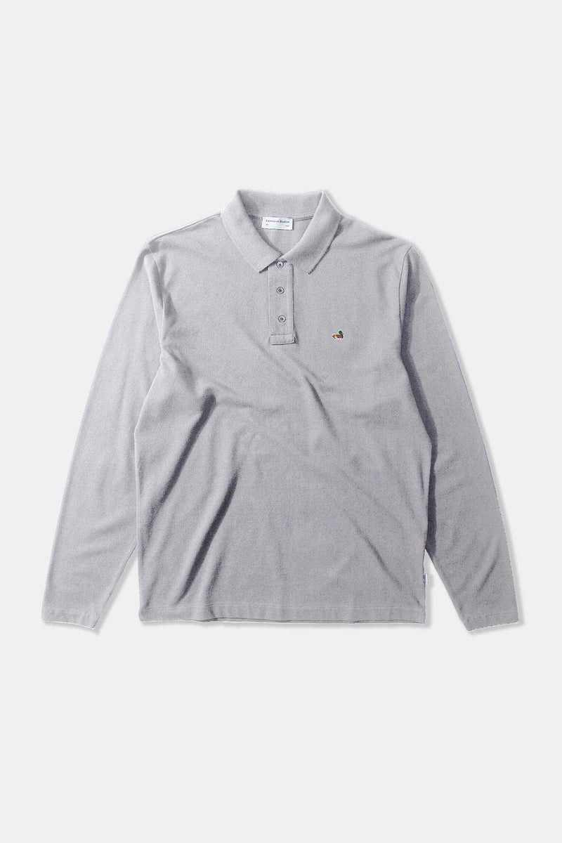 WILSON POLO LS LIGHT GREY MELANGE