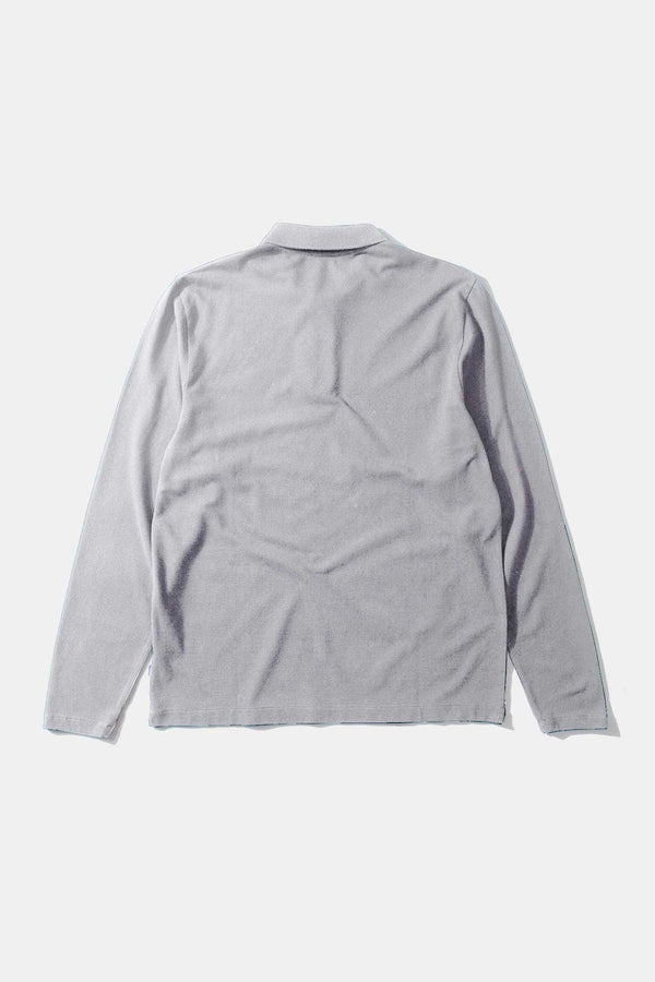 WILSON POLO LS LIGHT GREY MELANGE