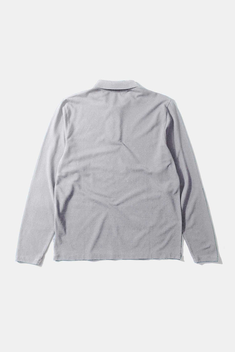 WILSON POLO LS LIGHT GREY MELANGE
