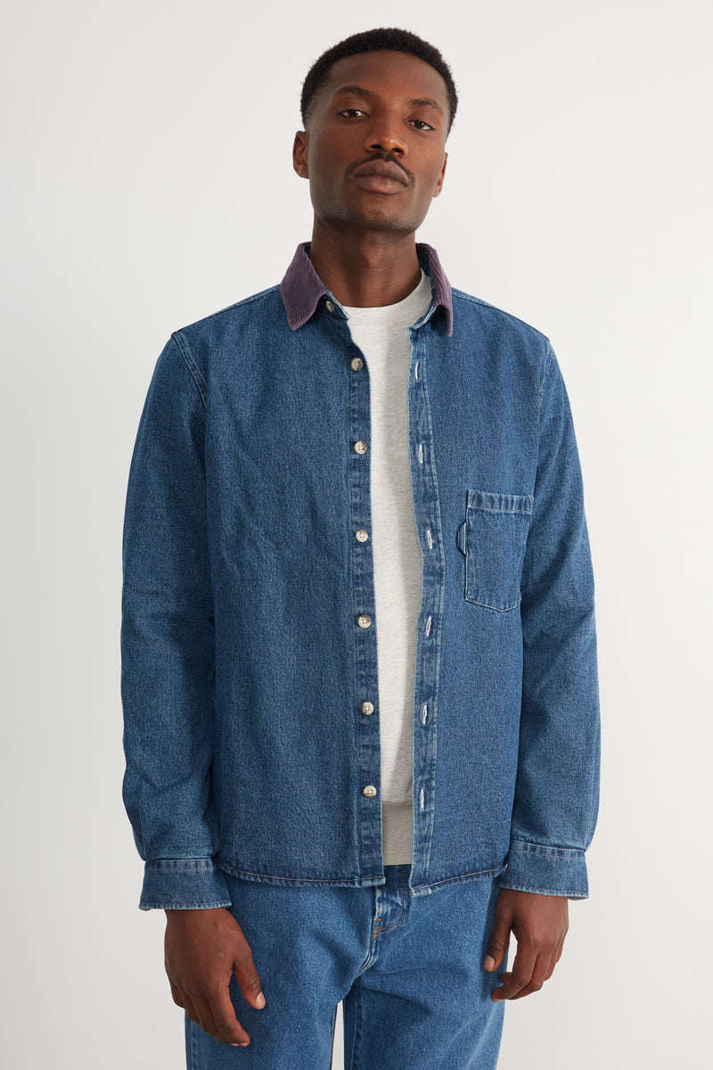 DENIM OVERSHIRT STONEWASH