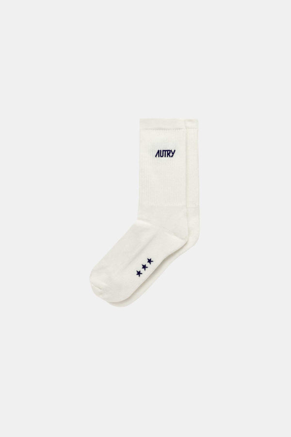 AUTRY SOCKS STARS CREAM/BLUE