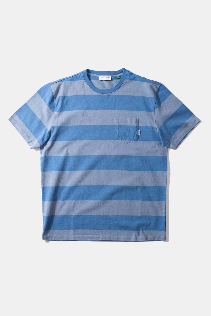 FARAN STRIPES PLAIN BLUE