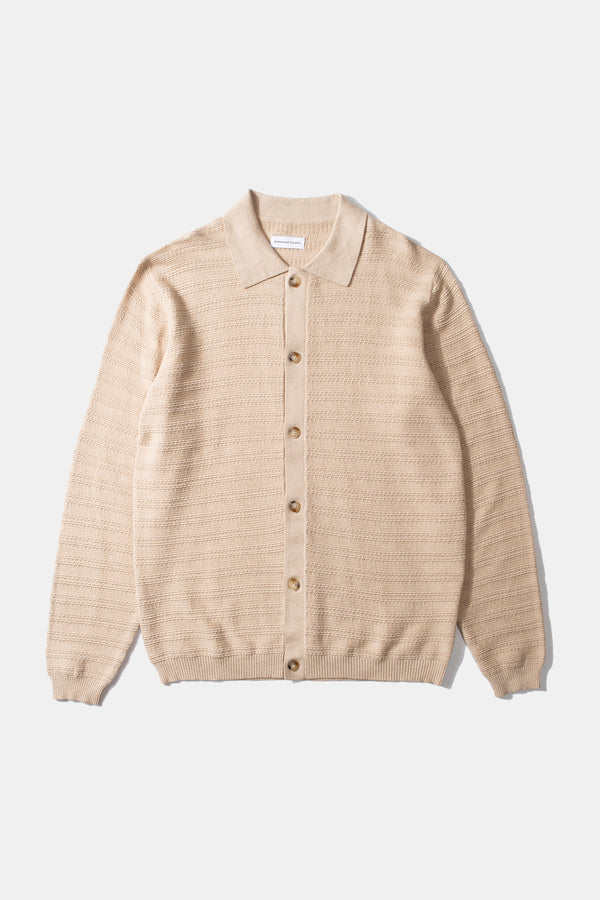 GIORGOS KNITED SHIRT TAN