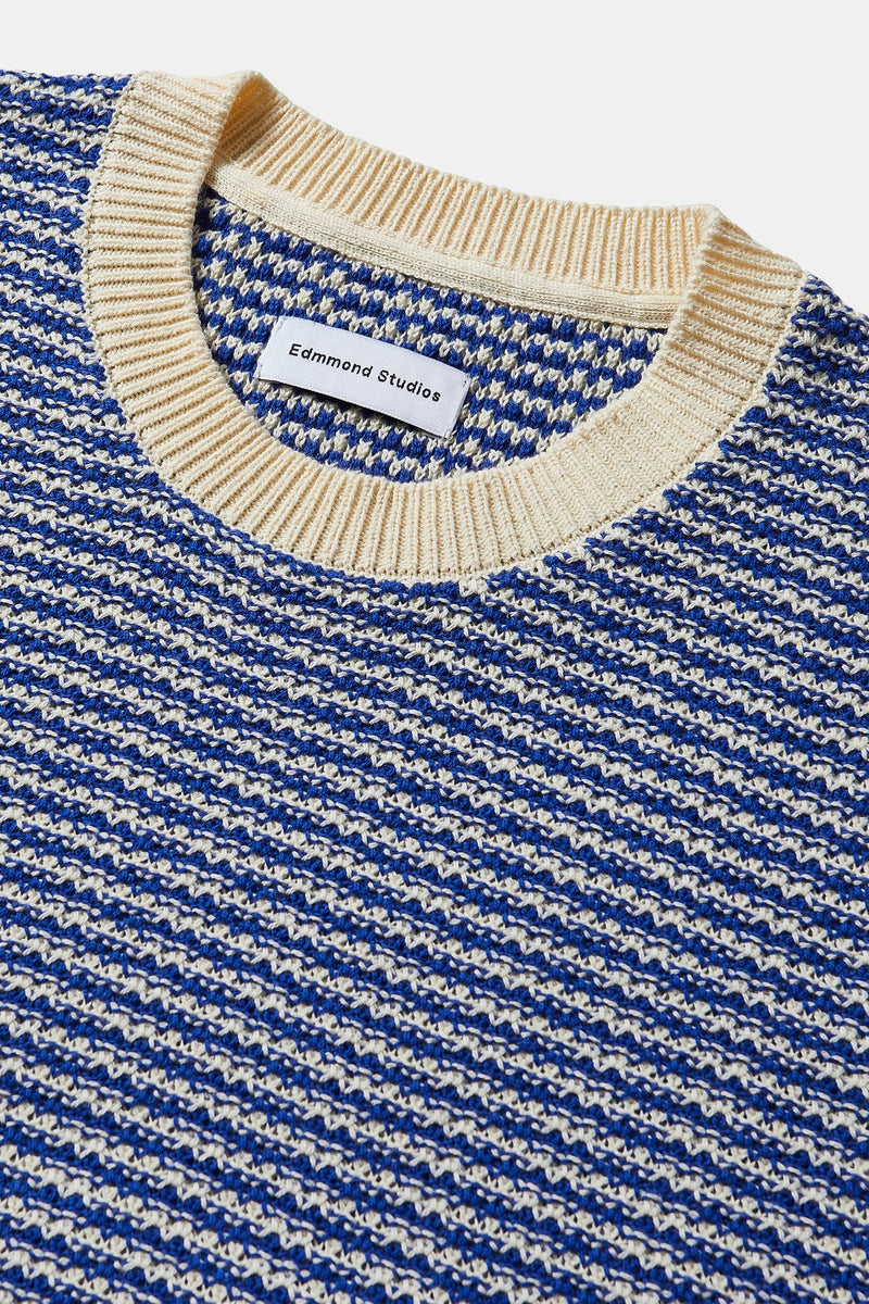 KNITTED T-SHIRT DK BLUE