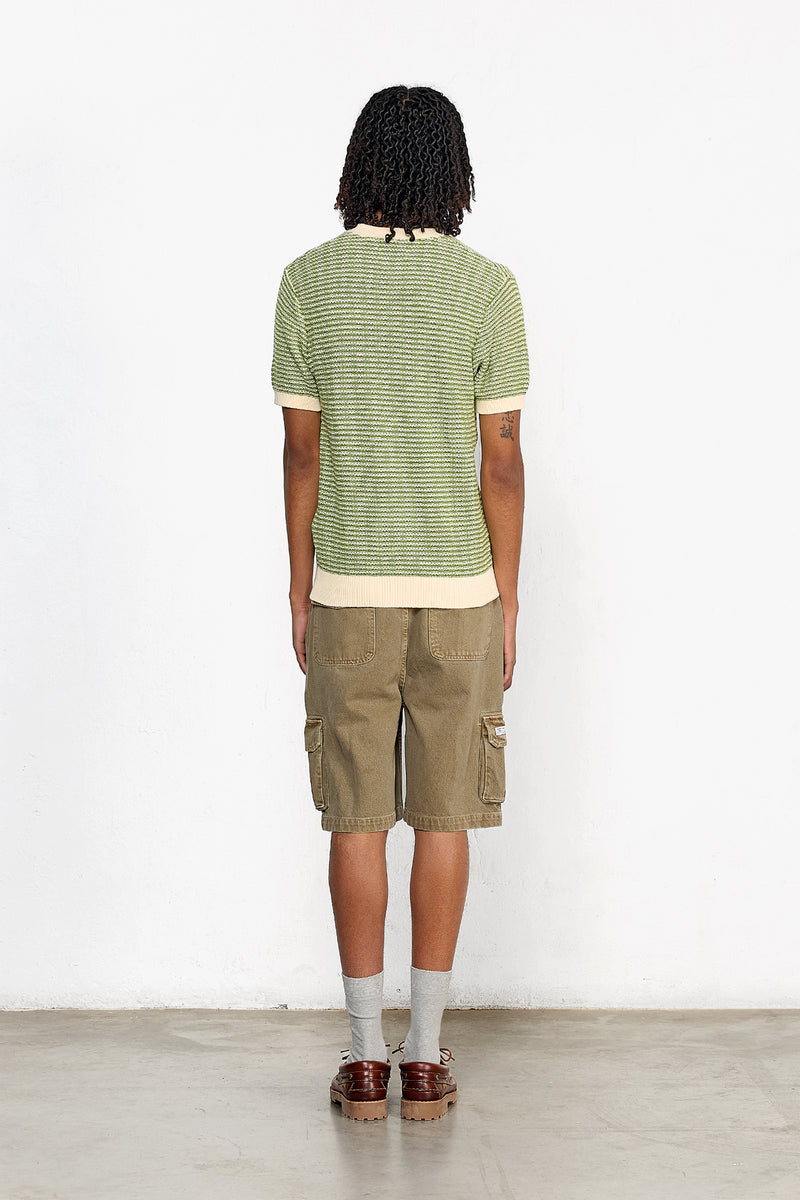 KNITTED T-SHIRT GREEN