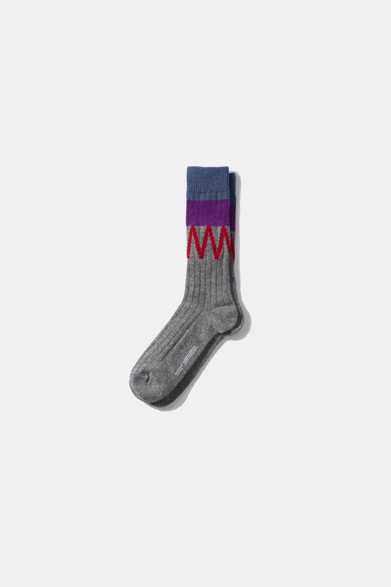 SCUFF SOCKS GREY MELANGE