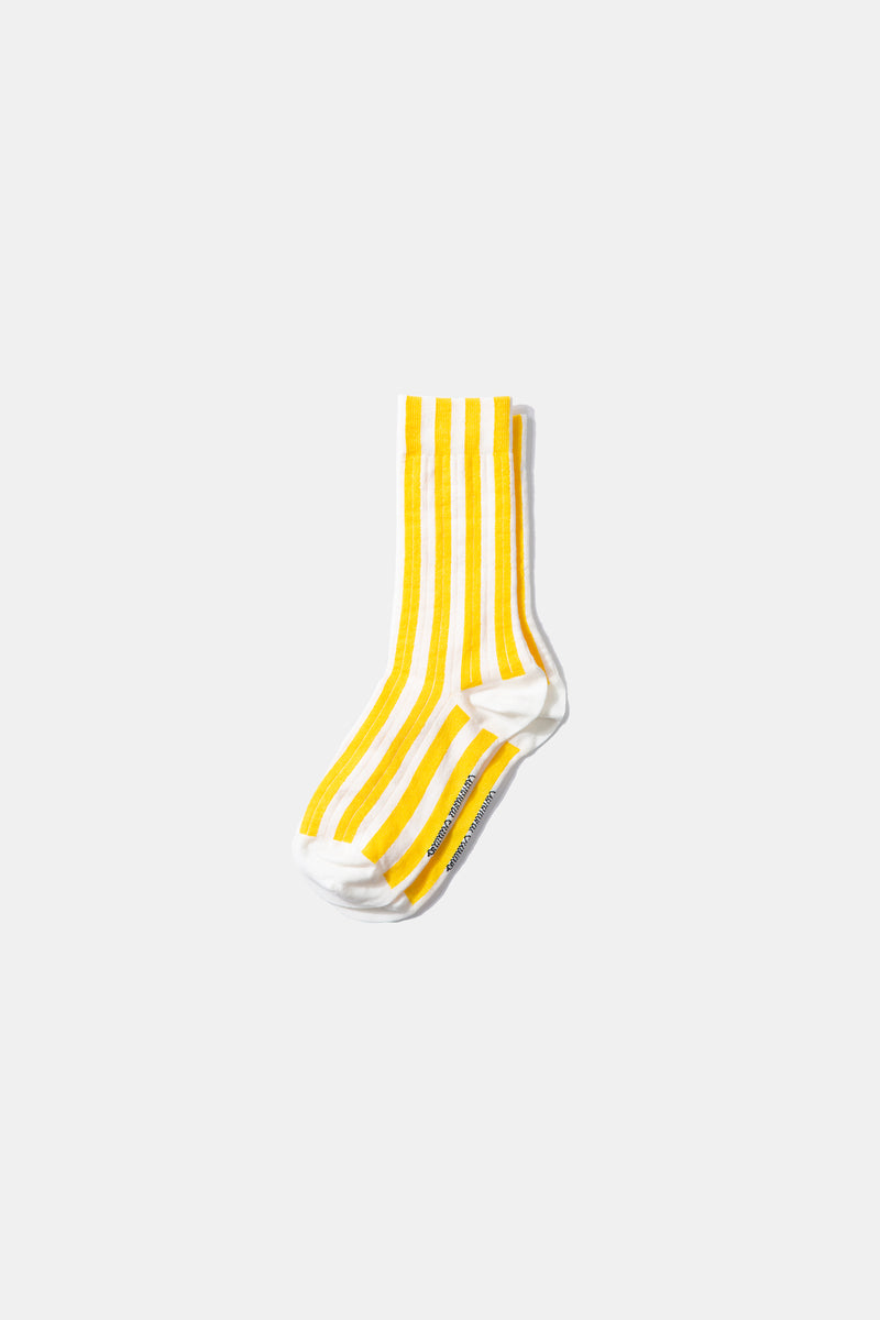 STRIPED SOCKS LIGHT YELLOW