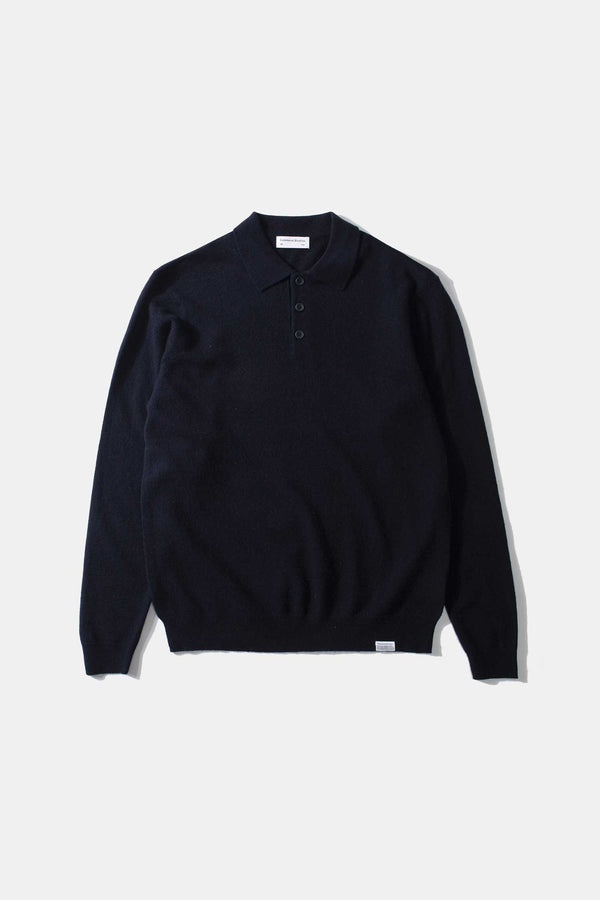 WOOL POLO NAVY