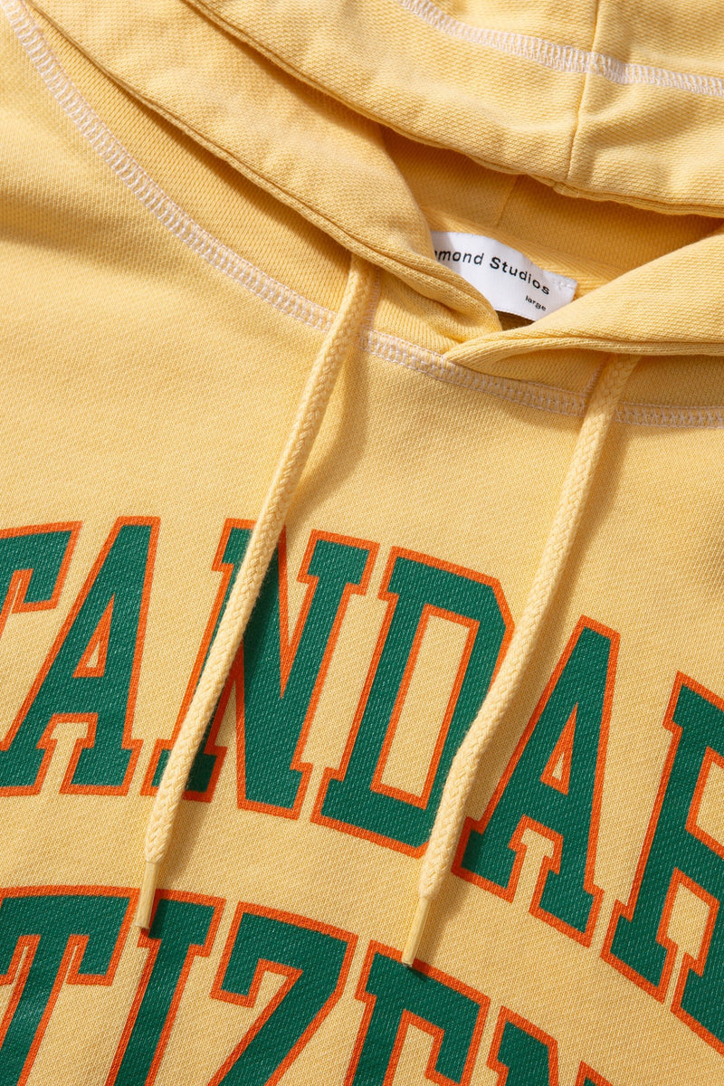 COLLEGE ARCH HOODIE PLAIN LIGHT YELLOW