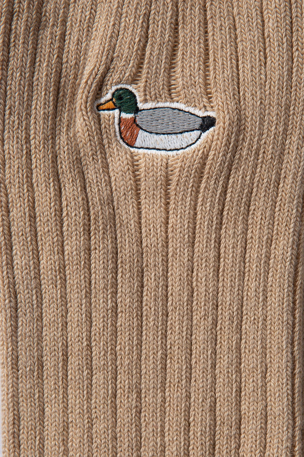DUCK SOCKS PLAIN TAN
